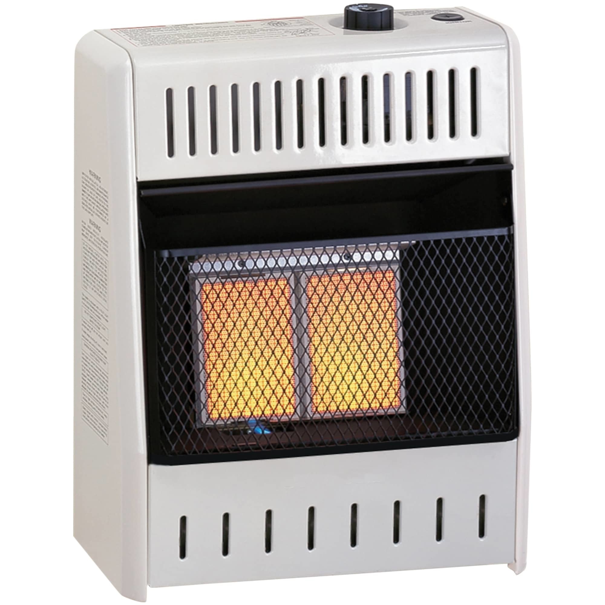 Bluegrass Living, NG Gas Infrared Heater - 10000 BTU, T-Stat - MN, Heat Output 10000 Btu/hour, Heating Capability 1500 ft², Model# MN100TPA-B